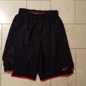 Nike Dri Fit Mens Navy & Red Basketball Shorts